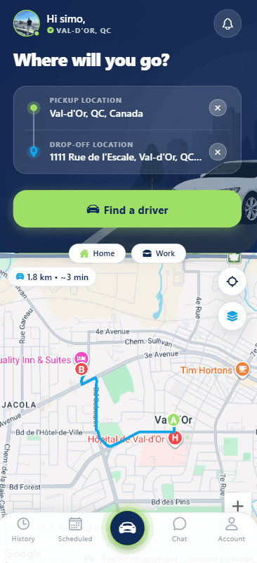 Taxi Tremplin App