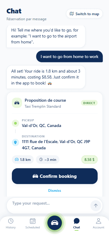 Taxi Tremplin App 2