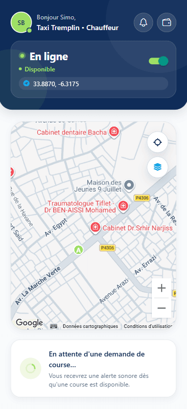 Taxi Tremplin App 3