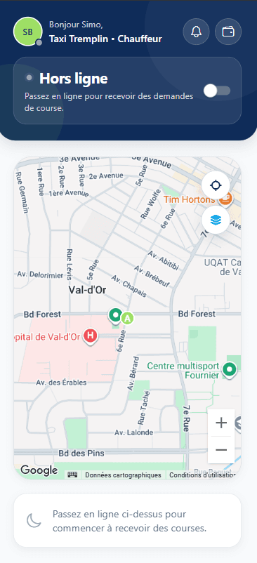 Taxi Tremplin App 5